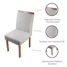 Kit 6 Cadeiras De Jantar Estofadas - Conjunto Cancún