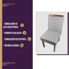 Kit 6 Cadeiras De Jantar Estofadas - Conjunto Dallas