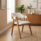 Kit 6 Cadeiras De Jantar Estofadas Em Madeira Maciça E Linho