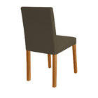 Kit 6 Cadeiras De Jantar Estofadas Veludo Marrom Lara Base Ma