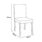 Kit 6 Cadeiras De Jantar Estofadas Veludo Marrom Lara Base Ma