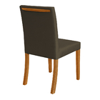 Kit 6 Cadeiras De Jantar Estofadas Veludo Marrom Paula Base M