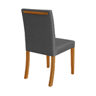 Kit 6 Cadeiras De Jantar Estofadas Veludo Preto Paula Base Ma