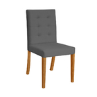 Kit 6 Cadeiras De Jantar Estofadas Veludo Preto Paula Base Ma