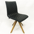 Kit 6 Cadeiras De Jantar Jaque Facto Preto + Mesa Redonda 1 2