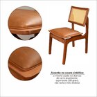 Kit 6 Cadeiras De Jantar Madeira 100% Maciça Tauari E Rattan