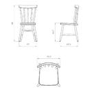 Kit 6 Cadeiras De Jantar Madeira Maciça/mdf Multimóveis Cr501