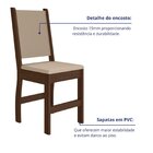 Kit 6 Cadeiras De Jantar Mdf Clara Amêndoa/savana
