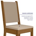 Kit 6 Cadeiras De Jantar Mdf Clara Carvalho/savana