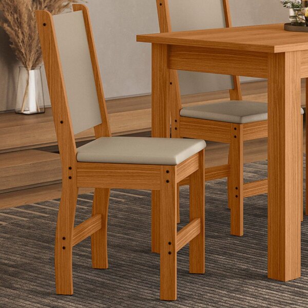 Kit 6 Cadeiras De Jantar Mdf Clara Freijo/savana