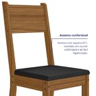 Kit 6 Cadeiras De Jantar Mdf Milano Carvalho/preto