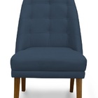 Kit 6 Cadeiras De Jantar Paris Suede Azul Marinho - Meular De