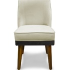 Kit 6 Cadeiras De Jantar Virgínia Composê Veludo Bege E Grafi