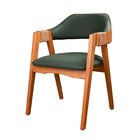 Kit 6 Cadeiras De Madeira Maciça Tauari, Estofada E Braço Com