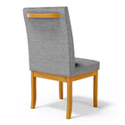 Kit 6 Cadeiras De Sala De Jantar Estofadas Gomes Madeira Maci