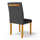 Kit 6 Cadeiras De Sala De Jantar Estofadas Veiga Madeira Maci