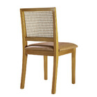 Kit 6 Cadeiras De Telinha Atenas Em Madeira Maciça Tauari E C