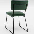 Kit 6 Cadeiras Decorativa Estofada Sala De Jantar Base Aço Al