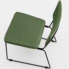 Kit 6 Cadeiras Decorativa Estofada Sala De Jantar Base Aço Al