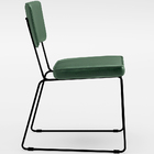 Kit 6 Cadeiras Decorativa Estofada Sala De Jantar Base Aço Al