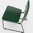 Kit 6 Cadeiras Decorativa Estofada Sala De Jantar Base Aço Al