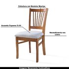 Kit 6 Cadeiras Decorativa Sala De Jantar Madeira Maciça Soler