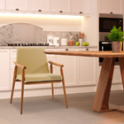 Kit 6 Cadeiras Decorativa Sala De Jantar Sidnei Linho Amarelo