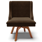 Kit 6 Cadeiras Decorativas Sala De Jantar Base Giratória De M