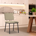 Kit 6 Cadeiras Decorativas Sala De Jantar Fennel Linho Bege G