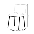 Kit 6 Cadeiras Decorativas Sala De Jantar Fennel Linho Coral