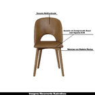 Kit 6 Cadeiras Decorativas Sala De Jantar Madeira Maciça Hada