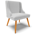 Kit 6 Cadeiras Decorativas Sala De Jantar Pés Palito De Madei