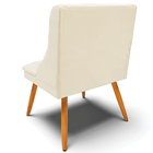 Kit 6 Cadeiras Decorativas Sala De Jantar Pés Palito De Madei