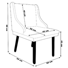 Kit 6 Cadeiras Decorativas Sala De Jantar Pés Palito De Madei