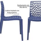 Kit 6 Cadeiras Decorativas Sala E Cozinha Cruzzer (pp) Azul -