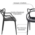 Kit 6 Cadeiras Decorativas Sala E Cozinha Feliti (pp) Preto G