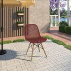 Kit 6 Cadeiras Decorativas Sala E Cozinha Haney (pp) Carmin G