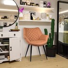 Kit 6 Cadeiras Decorativas Sala E Escritório Mandalla Pu Sint