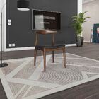 Kit 6 Cadeiras Decorativas Sala E Escritório Nami Madeira Tab