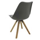 Kit 6 Cadeiras Decorativas Sala E Escritório Neo (pp) Cinza-