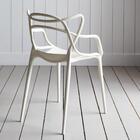 Kit 6 Cadeiras Design Allegra Pelegrin Pel-1737 Cor Branca