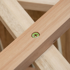 Kit 6 Cadeiras Dobrável Madeira Natural Para Bar E Restaurante