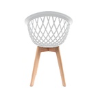 Kit 6 Cadeiras Eames Design Wood Web Branca