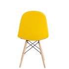 Kit 6 Cadeiras Eames Eiffel Estofada Botonê 130c Amarelo