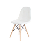 Kit 6 Cadeiras Eames Eiffel Estofada Botonê 130c Branco