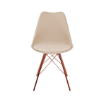 Kit 6 Cadeiras Eames Leda Design Estofada Fendi Tower Cobre