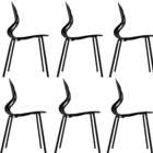 Kit 6 Cadeiras Eclipse Mania Preta