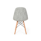 Kit 6 Cadeiras Eiffel Botonê Special Estofada Base Madeira Tu