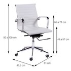 Kit 6 Cadeiras Escritório Diretor Esteirinha Rodízio Relax Co