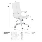 Kit 6 Cadeiras Escritório Esteirinha Diretor Home Office - Pr